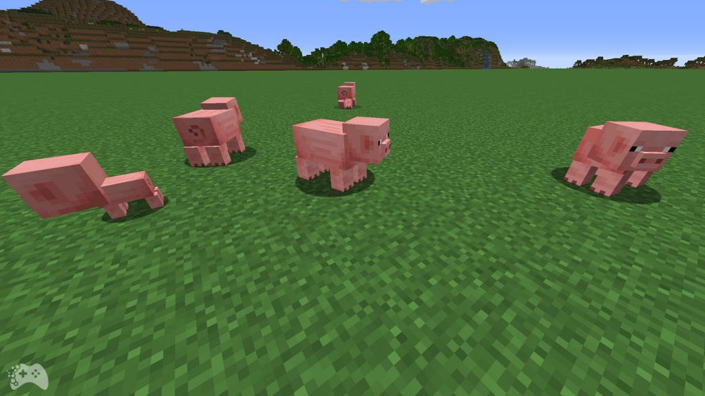 What do pigs eat in Minecraft?