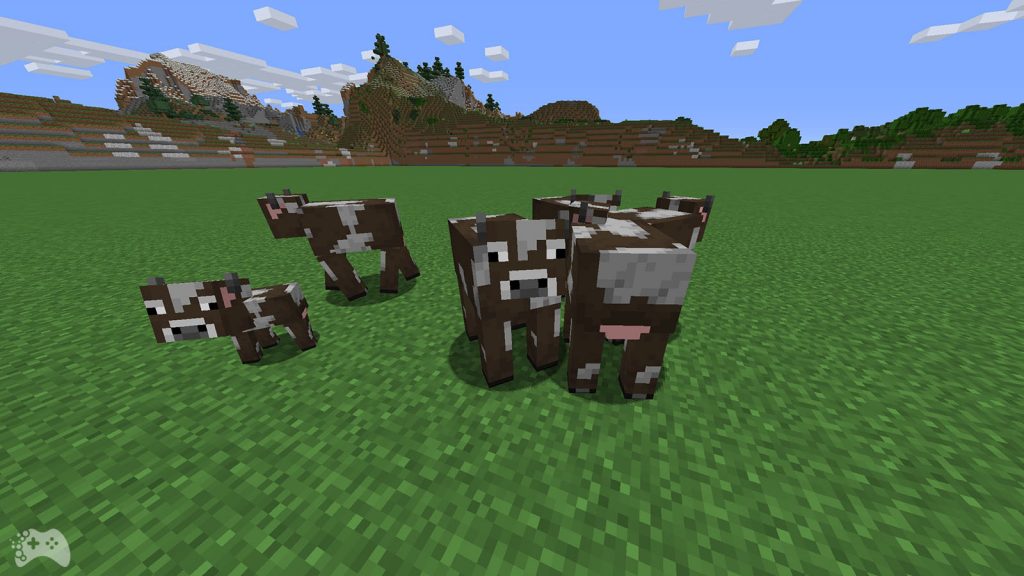 What do cows eat in Minecraft?